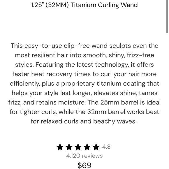 Curling wand - Picture 2 of 2